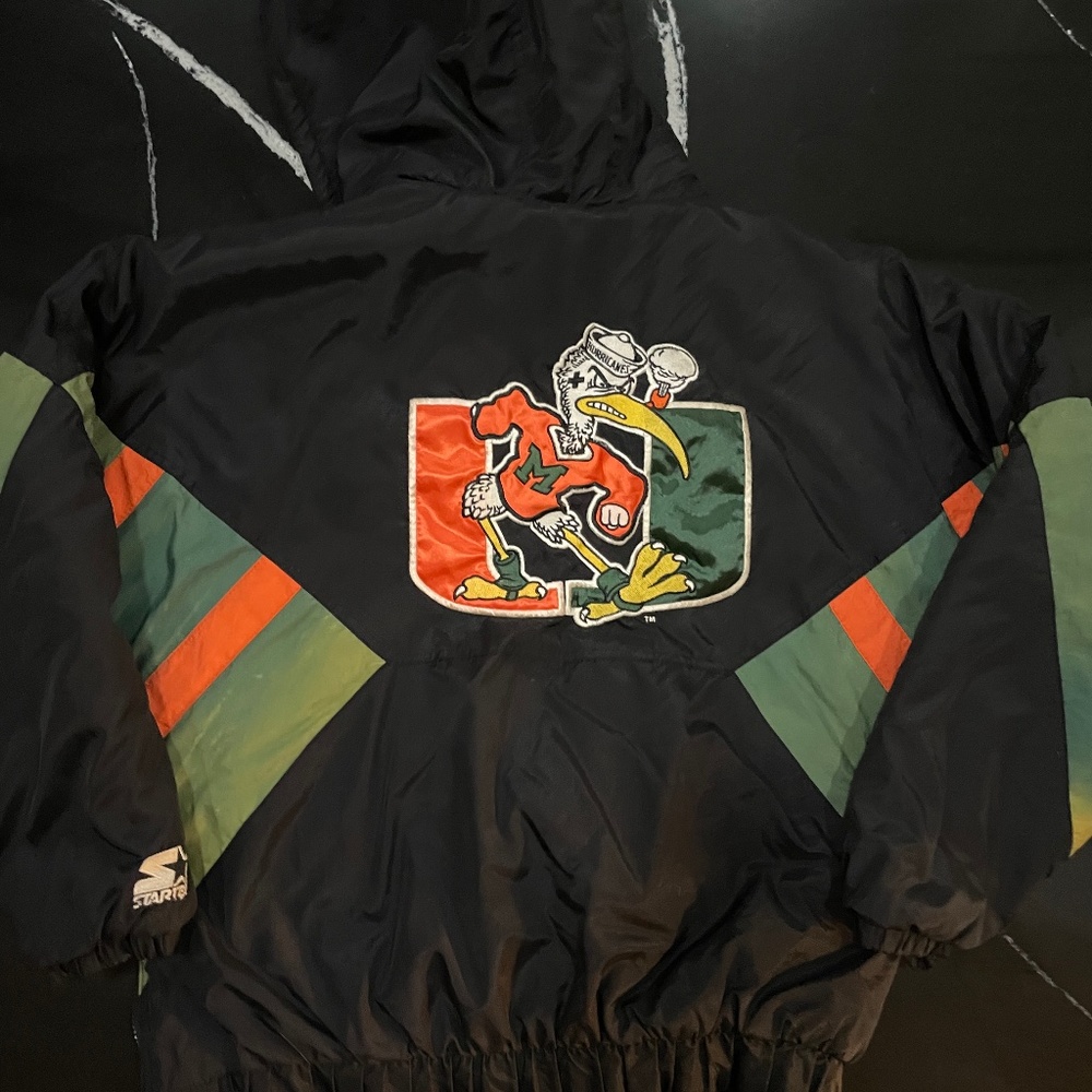 Vintage University of Miami Hoodie Jacket